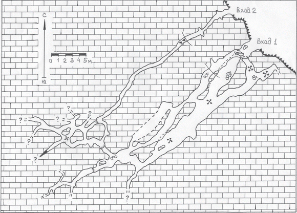 Топографический план пещеры П. С. Палласа 